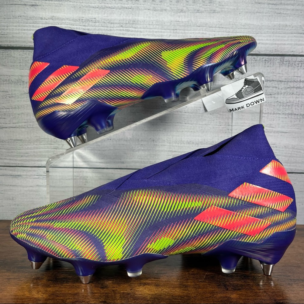 NEW Adidas Nemeziz + SG Soccer Cleat Boots Energy Ink Signal Pink EH0556 Sz 6.5